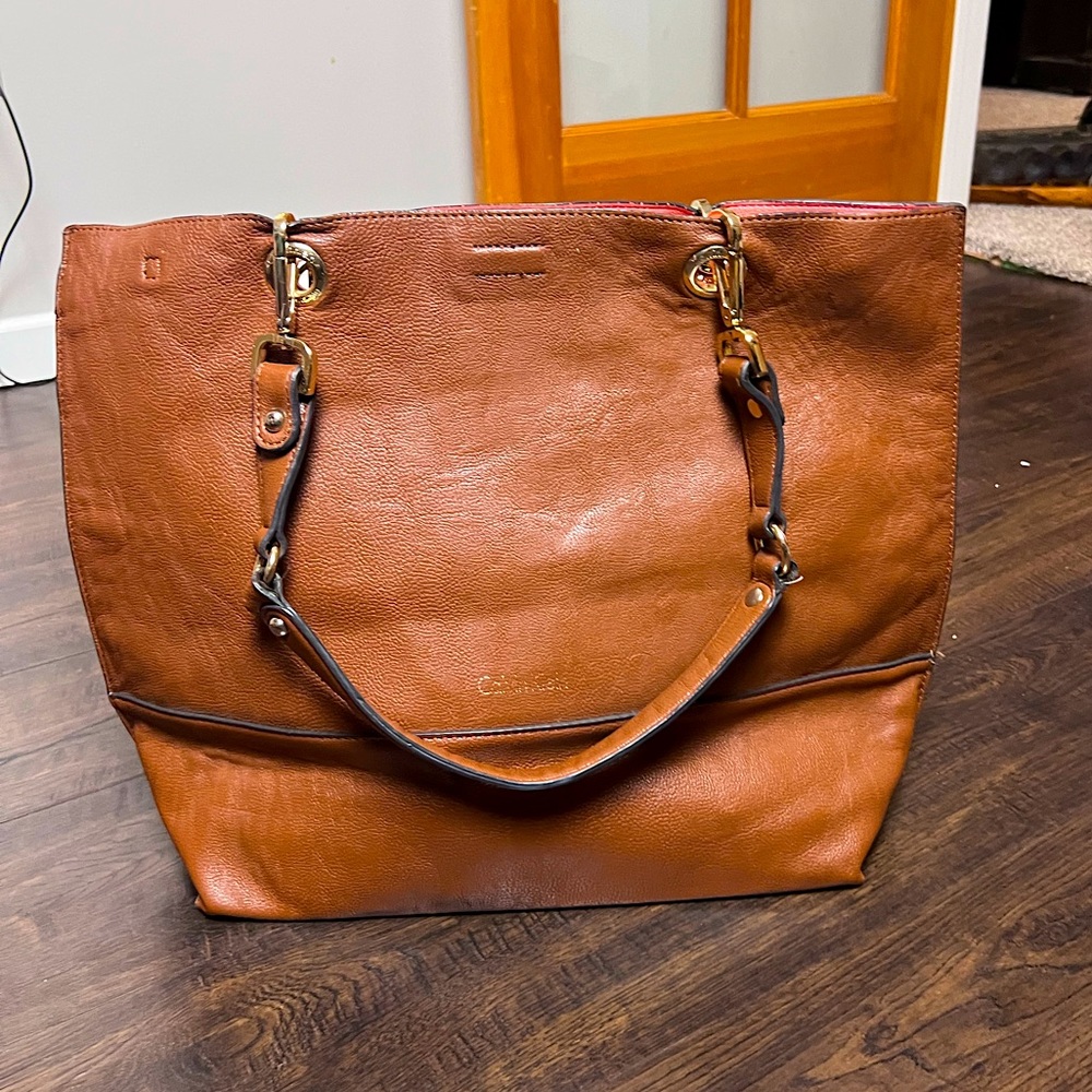 Calvin Klein Sonoma Reversible Large Leather Tote